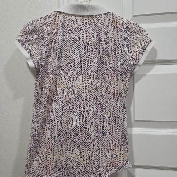 Calvin Klein Geometric Polo Shirt Vintage Style XS-Small Fitting - Picture 5 of 5